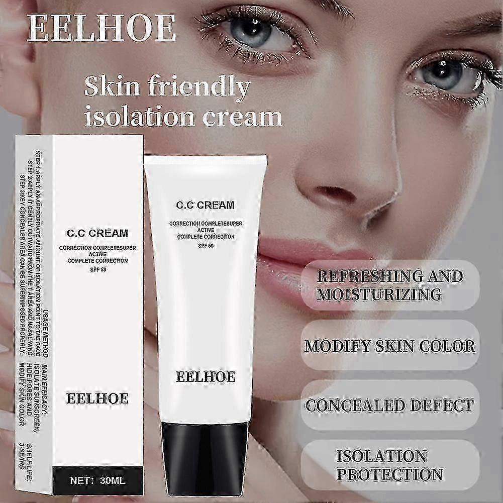 CC Cream SPF50 Color Correcting Self-Adjusting Makeup Primer, Hydrating, Long-Lasting, Natural Coverage