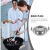 Multi-function Thai Picnic Grill Pan 30/35cm Food Griddle Korean Barbecue Grill Tray  Vegetable