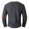 Men's Casual Long-sleeved Sports Shirt With Stand-up Collar And -textured Base Layer Shirt