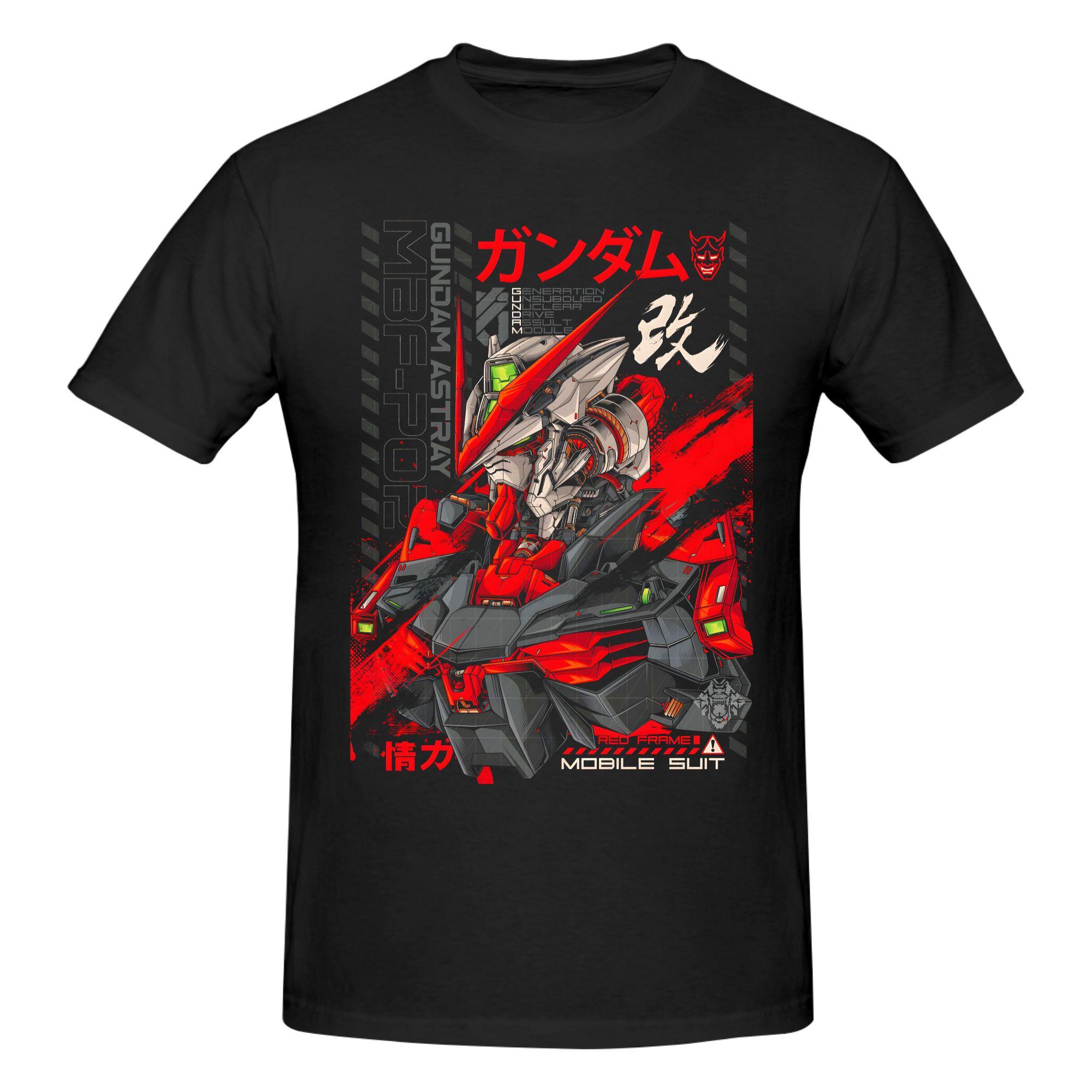 

Summer 2026 Gundam RX782 Handdrawn Line Draft Retro Street Trend 100 Cotton Print Loose Tshirt Malefemale Top Y2k S