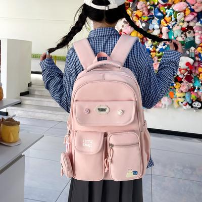 Schoolbag Girls College Style School Bag Korean Ins Junior High School Student Campus Backpack Large Capacity Travel Backpack Commuter