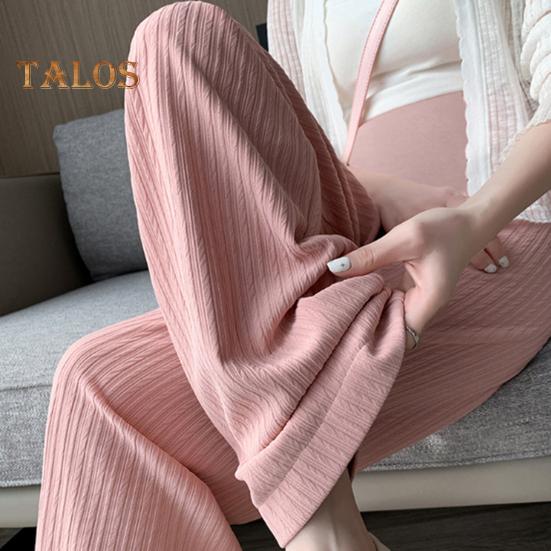 Hose für Schwangere, hohe Taille, Gummiband, gerade, weites Bein, lange Hose, einfarbig, dünne Hose, Schwangerschaftskleidung