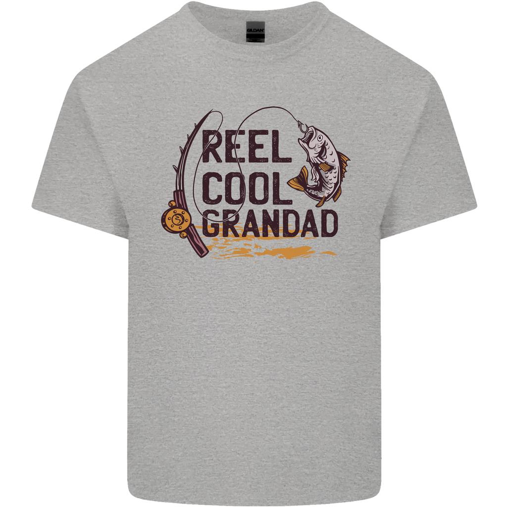 Reel Cool Grandad Funny Fishing FisherUnisex Unisexs Light Cotton TShirt