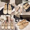 [Youshilai] Round Head Sweet Pearl Loafers Women's Spring 2025 New Shallow Mouth with One Pedal