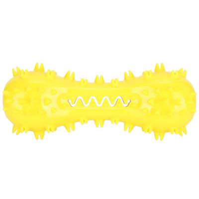 Pet Molar Rod Dog Sound Making Chewing Toothbrush Stick Teeth Cleaning Toy Pet SuppliesYellow