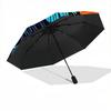 1pc Raven SymbolAutomatic Folding Umbrella, Portable Collapsible Design, Casual Outdoor Accessory, for All Seasons 071