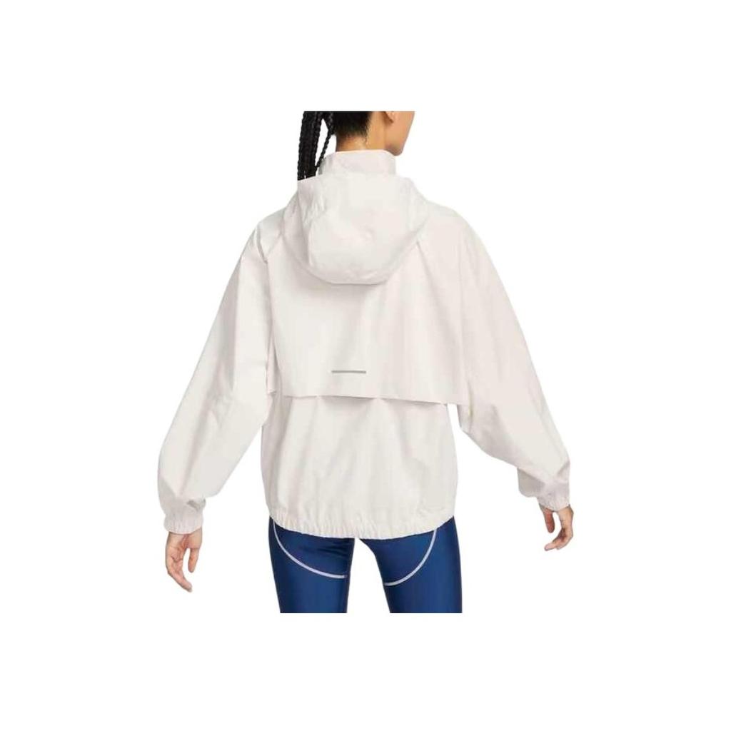 Nike Storm-Fit Swift Reflective Logo Windproof Running Loose Hooded Jacket Women Jacket Smoke-Grey FB7493-110
