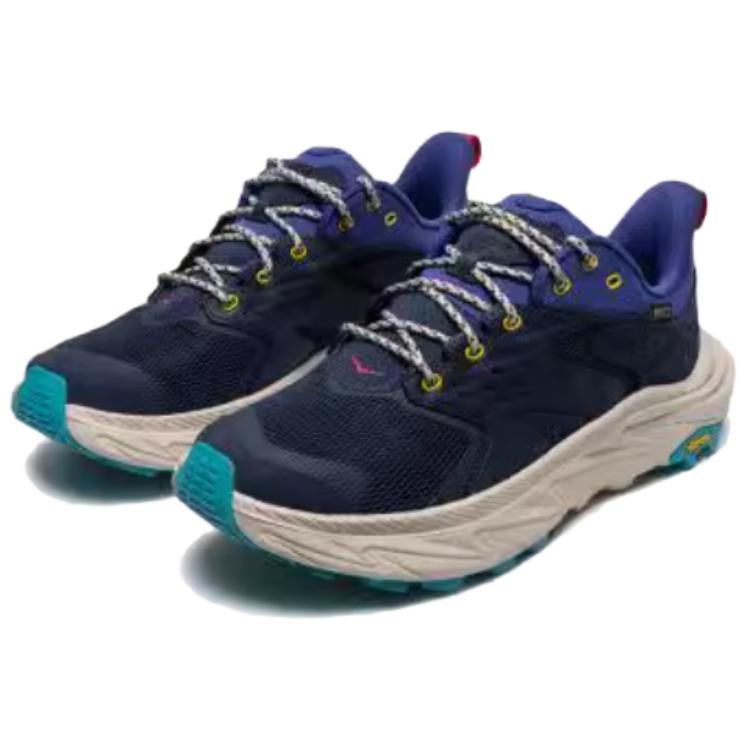 Hoka One One Anacapa 2 Trendy Sports Non-Slip Durable Low-Top Trail Running Shoes Men sneaker Blue 1141632F-VMN