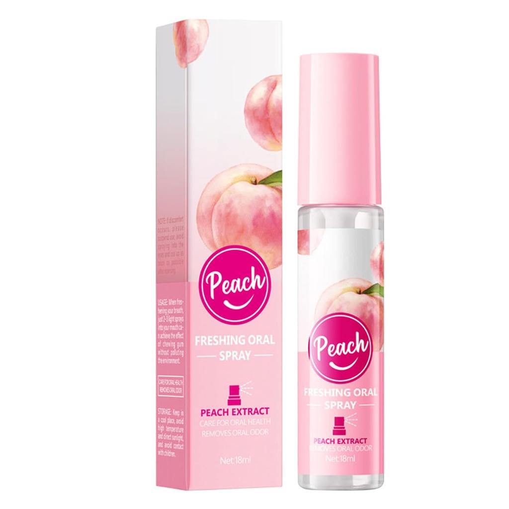 oral spray bad breath that contains natural ingredients instantly refreshing. Portable design keeps freshness longer. Travel-sized spray.