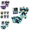 Transforming Car Robot Mech Action Figure Toy Cartoon Collectible With Puzzle Assembly Plastic Material
