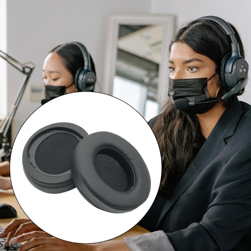 Protein Leather Earpads Ear Cushions Optional For SHP9500 SHP9600 Over Ear Headphones Soft Foam Ear Cushions