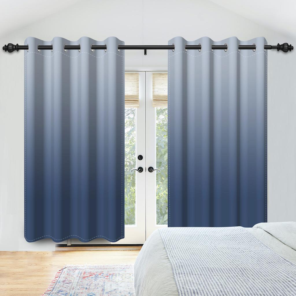 Moderne Kleurverloop Gordijnen Meerdere Opties Minimalistisch Slaapkamer Woonkamer Decoratieve Raambekleding Gordijn Lichtblokkerend Voor Ruimte Polyester