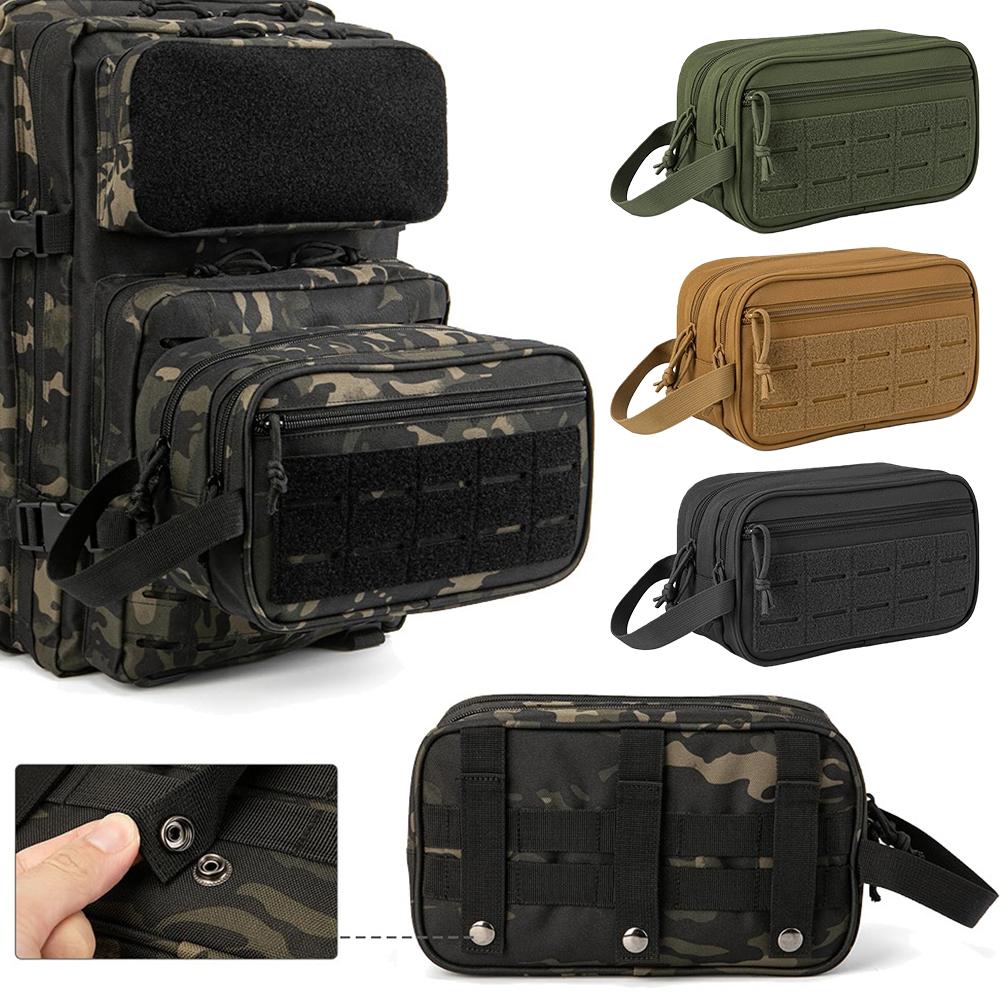 European Style Business Travel Hygiene Bag, Military Equipment Bag, Men's Essential Toiletries. Multi Layer Design, Breathable