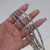 2x8mm Gray Freshwater Pearl Loose Beads, Natural Seedless Small Pearls for DIY Jewelry Accessories