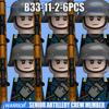WW2 Military Navy Soldier Figures Building Blocks Leader Army Warrior Boat Commander Artillery Accessories Gun Bricks Toys Gifts