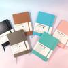Macaron Color A5 Hardcover Business Notebook with Strap - Creative Dot Matrix Design