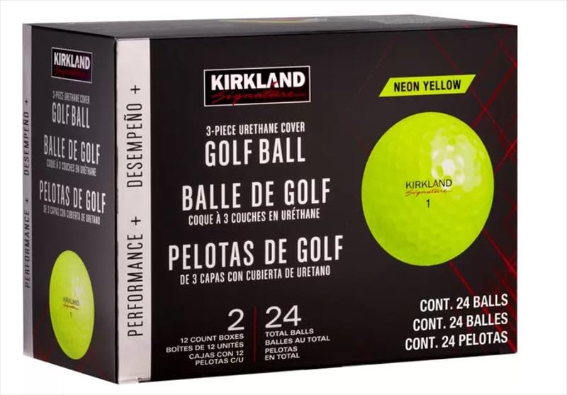 

Мяч для гольфа Kirkland Signature, версия 24 шт., желтый, 3 шт., 2.0