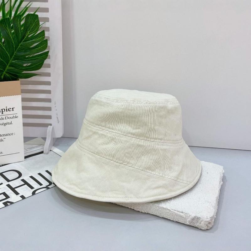 Small face washed cotton bucket hat 25 summer hat women's new summer sunshade sunscreen basin hat
