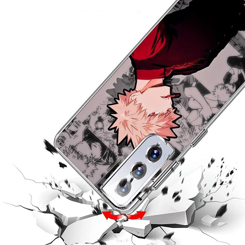 My Hero Deku Phone Case For Samsung Galaxy S24 S25 Edge S26 Ultra S23 S22 S21 Plus S20 FE + Personalized Print Cover Galaxy S24