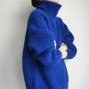 Turtleneck women's loose lazy versatile fashion casual pullover thick stick needle sweater looking thin
