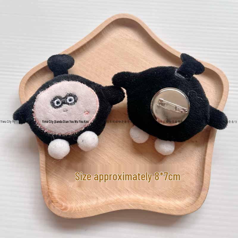 Egg Boy Cartoon Plush Brooch for Crocs, Bags, Clothing, Shoes, Socks, DIY Charms