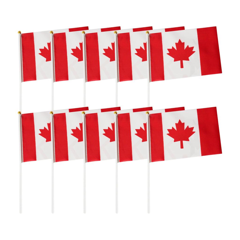 Canadian Hand-waving Flag 14*21cm Flag Small Flag Desktop Small Flag