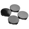 Piece of 4  65mm Dia 4 Clips Wheel Tyre Center Hub Cap Cover Black