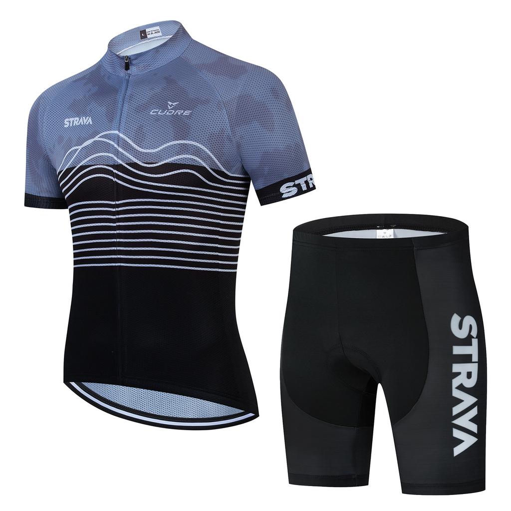 New Cycling Suit, Bicycle Mountain Bike Outdoor Breathable Short-sleeved Shorts 2026 Summer Breathable Cycling Suit Set
