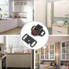 4pcs Bead Cabinet Door Latch Cabinet Door Roller Clip Snap Lock