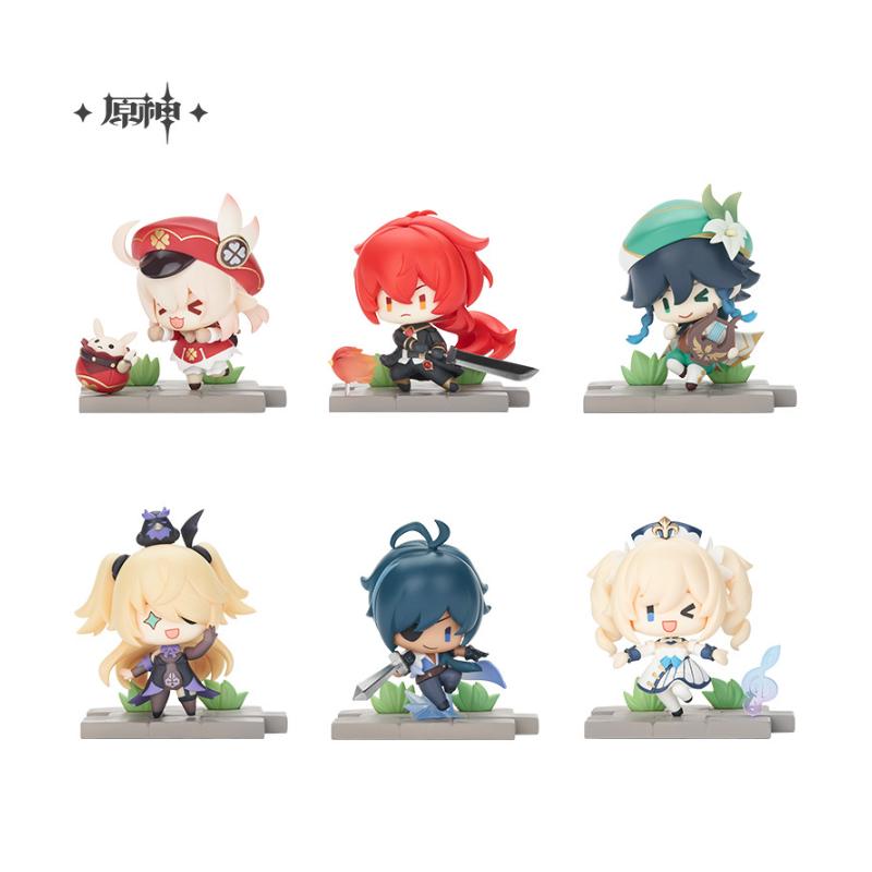 

Impact Genshin 6 шт./набор Фигурки-миниатюры Серии Сцены Битв Издание Мондштадта