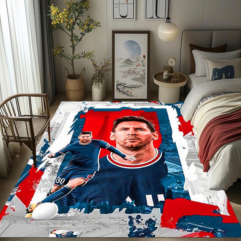 Ziel Messi: Triumph Rosa Teppich Fußmatte Druck Schutzpolster Kunst Badezimmerteppich