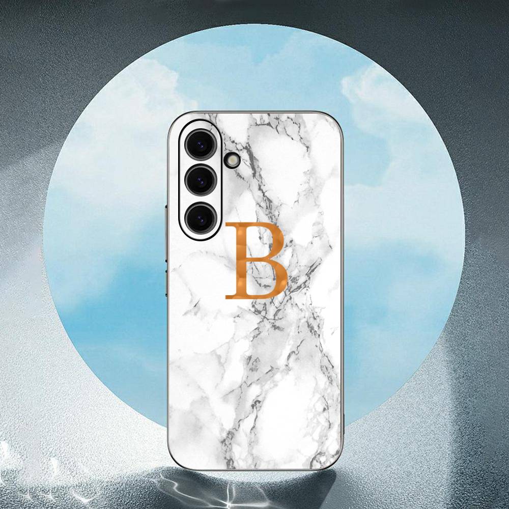 

Custom Name Shell Marble Background Letters Luxury Black Phone Case For Samsung Galaxy S23 S24 S25 Ultra S22 Plus S21 SamsungS22 ULTRA 5G