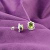 Natural Peridot 925 Silver Daughter Gift Stud Handmade August Art Deco Earrings EE-149-10