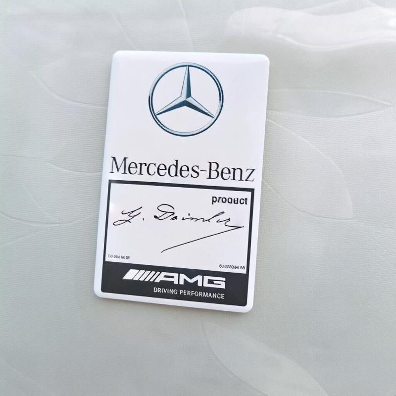 1pcs Car Sticker Metal Side Rear Trunk Badge Sticker For Mercedes Benz A M G W206 W204 W205 W212 W213 W221 W222 W240 W211