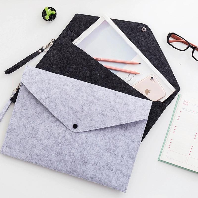 Felt A4 Handbag Business Document Clutch