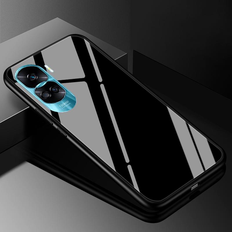 Tempered Glass Hard Cover For Honor 90 Lite 5G Case Marble Funda Coque For Honor 90 Pro Honor90 90Lite 90Pro Phone Shells Bumper