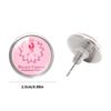 Stylish Breast Cancers Awareness Earrings Gemstones Glass Material Ear Accessories For Fashionable Outfit Pairing