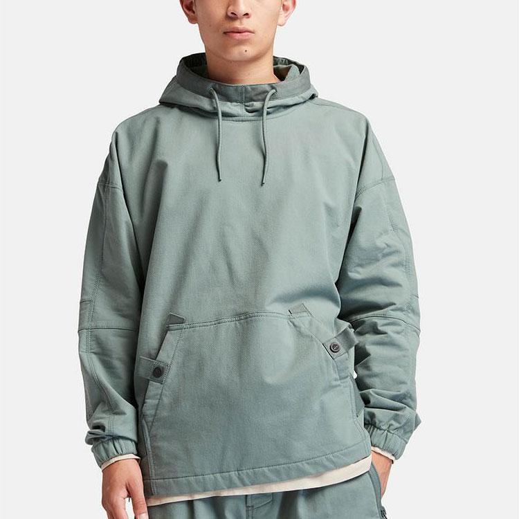 Timberland Solid Color Fleece Thick Loose Hooded Sweatshirt Unisex Sweatshirt Balsam-Green A619D-392