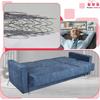 Entspannungsmöbelset Alicja Ausklappsofa Sofa Sessel Family Möbel Marineblau
