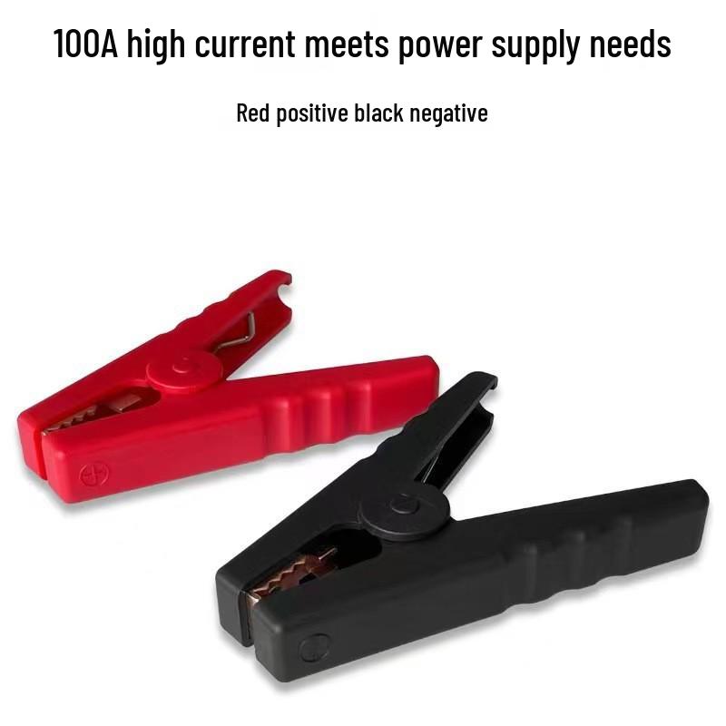 Car Battery Jump Start Cable Clips 100A, Small Hard Plastic Alligator Clips in Stock