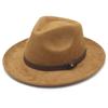 Hot-selling Suede Tweed Hat, Denim Top Hat, European and American Retro Panama Felt Hat