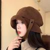 Versatile Winter Autumn Corduroy Bucket Hats For Women Fisherman Cap Foldable Wide Brim Sun Adjustable Bucket Hats