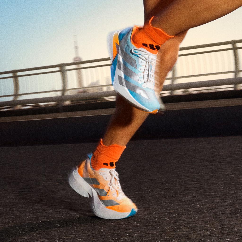 adidas Adizero Adios Pro 4 Marathon Running Shoes Unisex Blue Orange