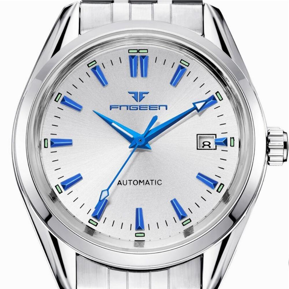 Neue Mode Blaues Licht Automatische Mechanische Uhren Business Herren Luxusuhr Lässige Kalender Armbanduhren Männliche Geschenke Uhren