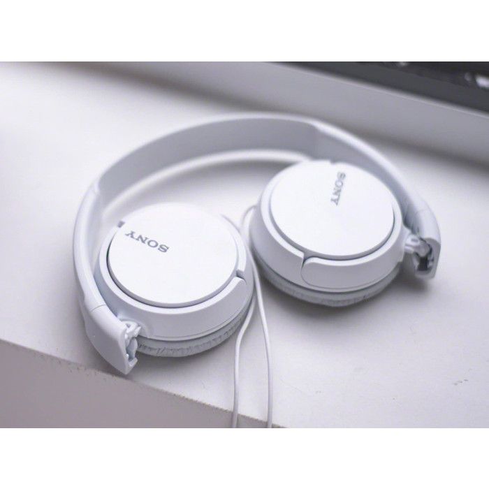 Casque Arceau - SONY - MDRZX110W - Blanc - Filaire - Sur-oreille - 120g
