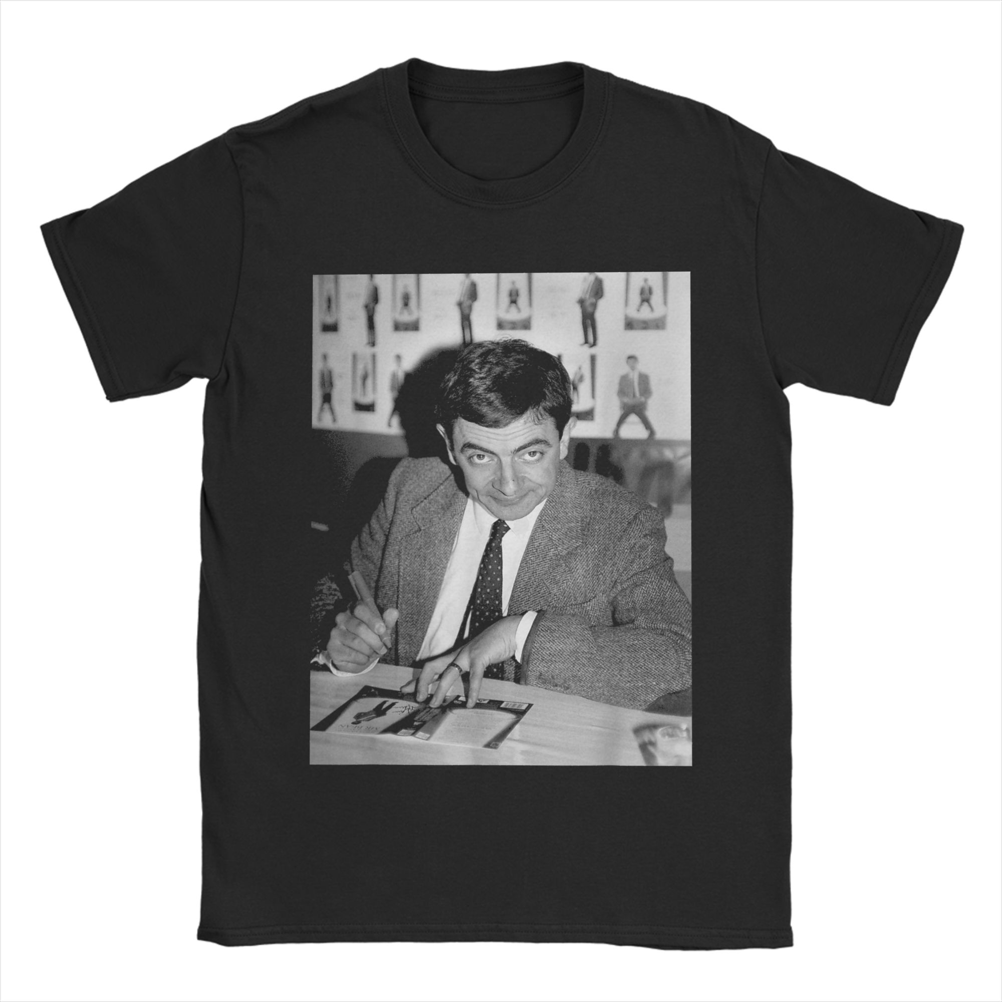 

Mr Bean Windy Bean T-Shirt Trendy Cool T Shirts Short-Sleeve Vintage Tops Summer 100 Cotton Breathable Plus Size 5XL Top Tees S