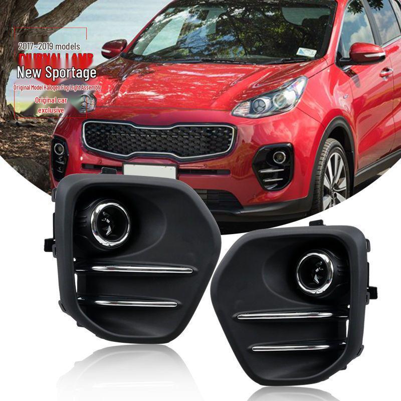 Kia Sportage '17-'19 Front Left/Right Fog Light Assembly & Daytime Running Lights
