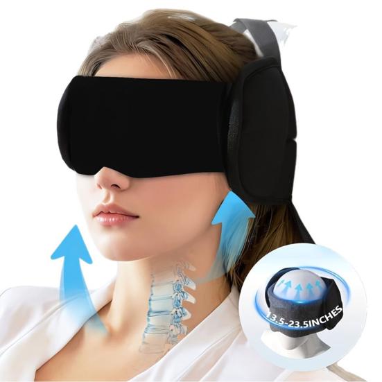 Øyemaske i minneskum Nakkepute Pustende Sovemaske Flyreiser Reiseputer Vaskbart Flyreisekit