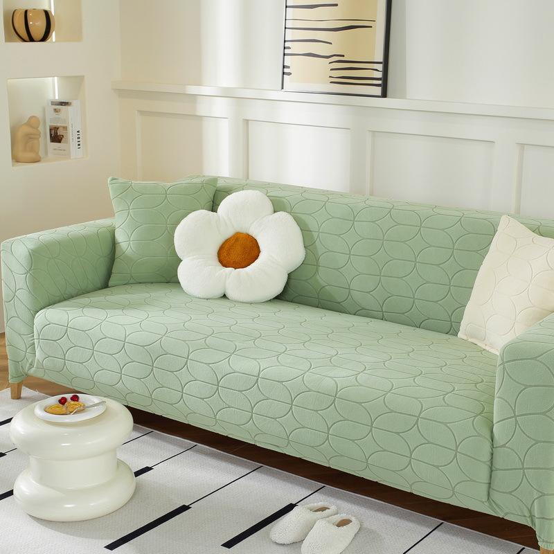 Sofabezug Rundum eingewickelt Einfacher Sofabezug Universal Sofa Schonbezug Sofakissenbezug Stretchbezug Stoff Anti-Kratz