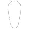 Louis Vuitton Monogram Row Engraved Logo Metal Necklace Unisex Necklace Silver M01490